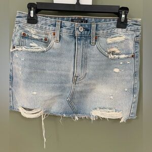 Abercrombie & Fitch denim mini skirt